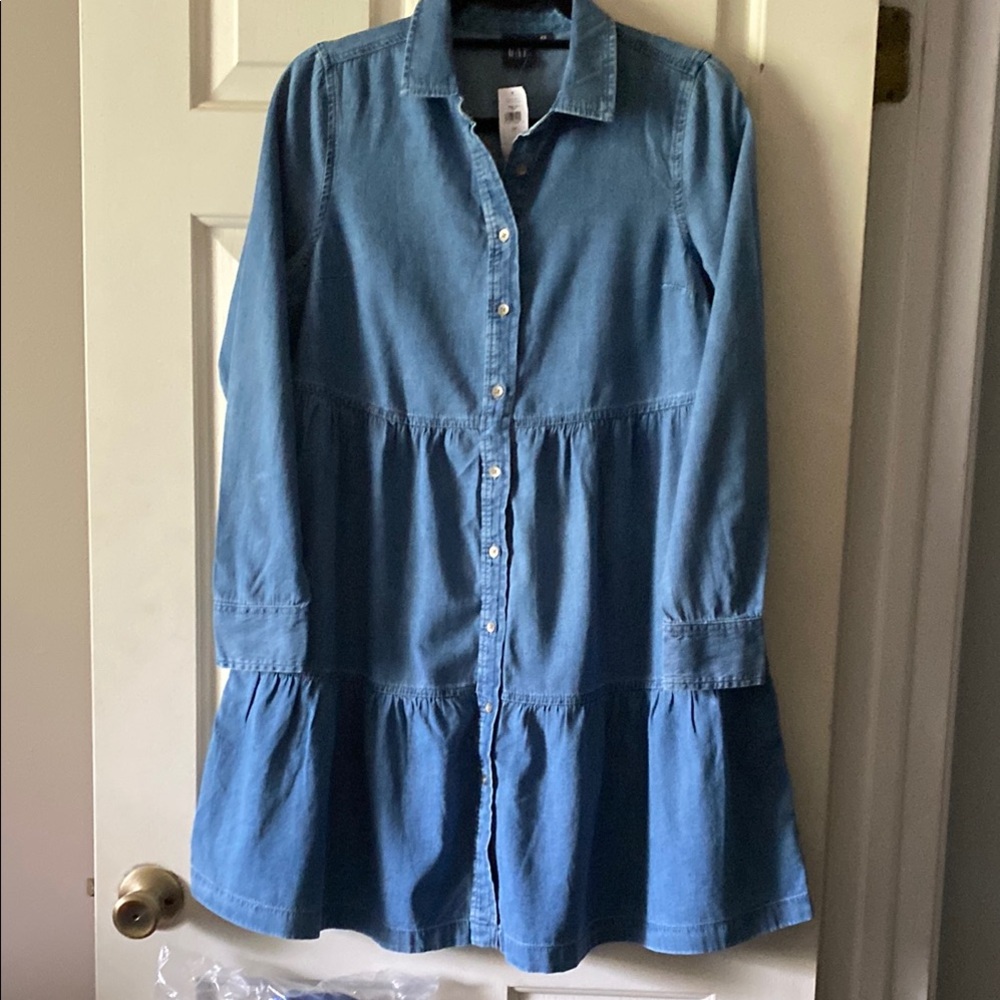 GAP Women's Casual Blue Dress